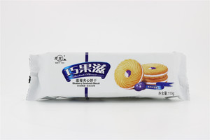 巧果滋蓝莓夹心饼干110g