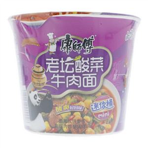 康师傅迷你桶老坛酸菜牛肉面