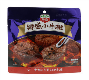 绿盛小牛排黑胡椒味70g
