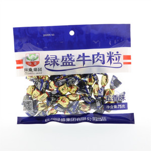 绿盛五香味牛肉粒75克
