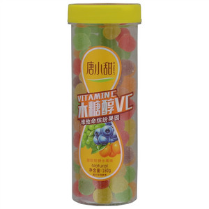 唐小甜木糖醇VC维他命缤纷果园水果味凝胶软糖