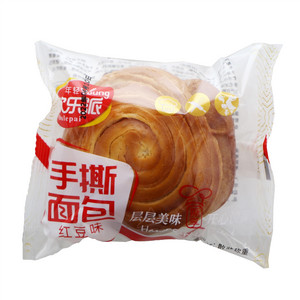 年轻欧乐派红豆味手撕面包