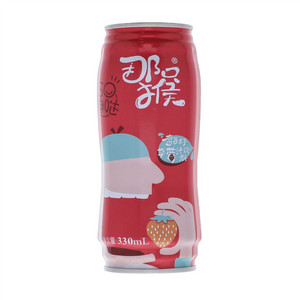 那只猴奇亚籽草莓汁饮料
