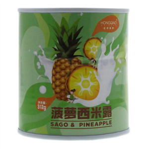 虹桥味泉312g酸奶西米露菠萝