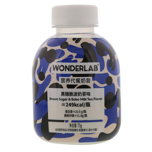 WONDERLAB黑糖脆波奶茶味营养代餐奶昔（奶茶款）