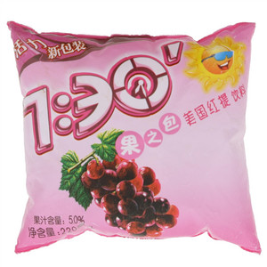 七点半美国红提饮料