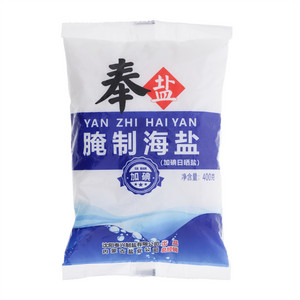 奉盐腌制海盐（加碘日晒盐）