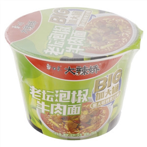 白象/大辣娇加大桶老坛泡椒牛肉面