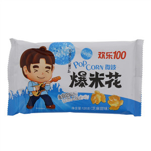 艾美克欢乐100微波爆米花芝麻甜味AMICA POPCORN 120克
