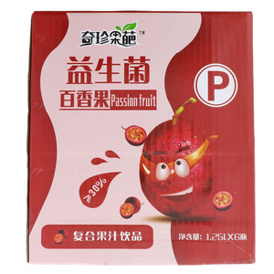 奇珍果葩益生菌百香果汁