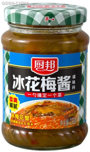 厨邦冰花梅酱调味料