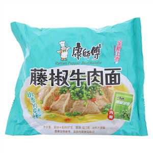 康师傅藤椒牛肉袋面