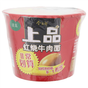 今麦郎上品清真红烧牛肉面