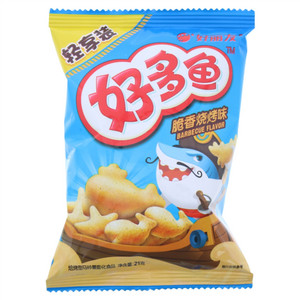 好丽友好多鱼脆香烧烤味焙烤型马铃薯膨化食品