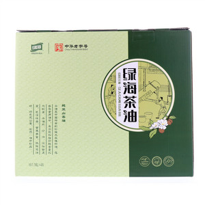 绿海茶籽油1.16L*4 简装礼盒压榨茶油