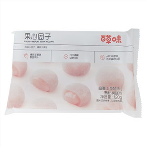 【百草味】麻薯(草莓味)120g