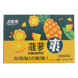 百果潮菠萝果粒果味饮品
