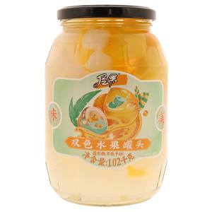 尽果双色水果罐头