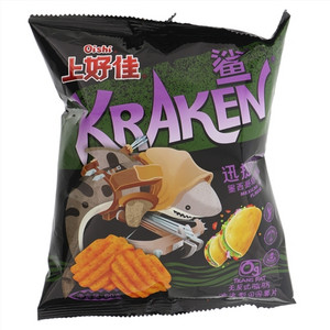 上好佳波浪型田园薯片-鲨 墨西哥塔可脆味