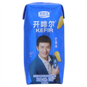 君乐宝开啡尔芒果味巴氏杀菌热处理风味发酵乳