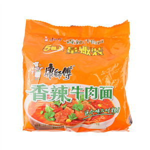 康师傅香辣牛肉五包入