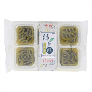 水约果仁豆沙味绿豆糕