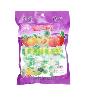 虹林源蓝旗糖果系列哈密瓜味水果糖