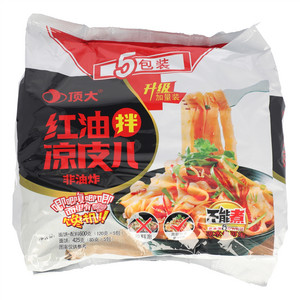 顶大非油炸红油拌凉皮儿
