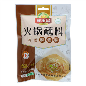 鲜乐冠清香麻酱味火锅蘸料