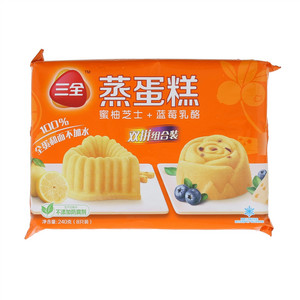 三全蜜柚芝士蒸蛋糕