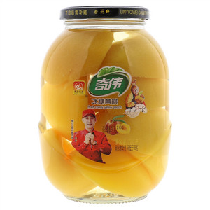 奇伟食品冰糖黄桃罐头