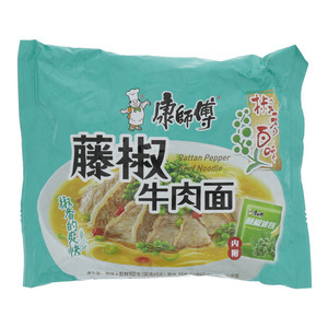 康师傅藤椒牛肉面袋面
