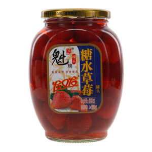 魁牌发又发糖水草莓罐头