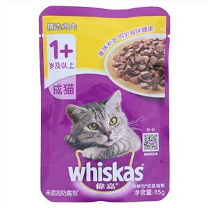 whiskas偉嘉妙鲜包精选鸡肉成猫猫粮