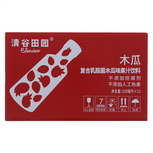 清谷田园复合乳酸菌木瓜味果汁饮料