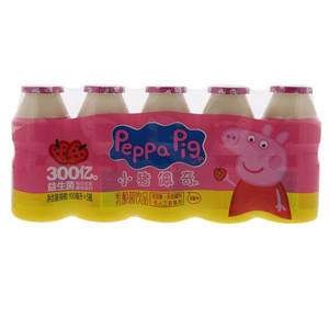 好+1peppa pig小猪佩奇草莓味乳酸菌饮品