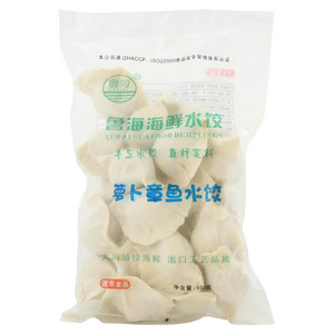 鲁海速冻萝卜章鱼水饺（生制品）