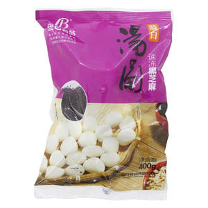 蓝白速冻黑芝麻汤圆