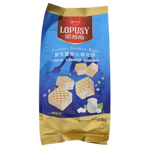 诺普斯酸奶味益生菌夹心威化饼