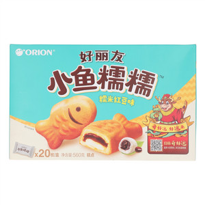 ORION好丽友小鱼糯糯糯米红豆味糕点