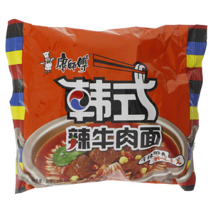 康师傅  经典袋韩式辣牛肉面