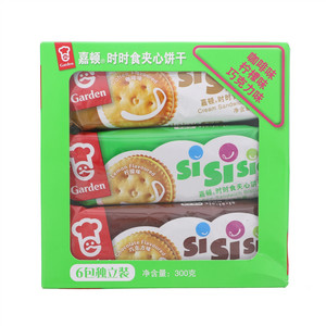 嘉顿时时食夹心饼干咖啡味+柠檬味+巧克力味