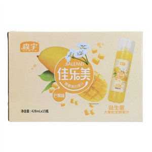 森宇佳乐美芒果味益生菌大果粒发酵果汁