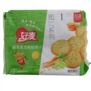 好麦粗仁系列蔬菜燕麦粗粮饼干