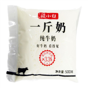 疆小白纯牛奶