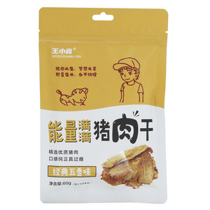 王小食经典五香味手撕猪肉干