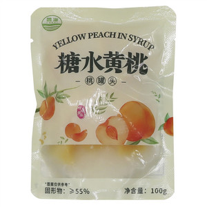 鲁海糖水黄桃(桃罐头)