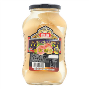 果状元奥胜白桃罐头