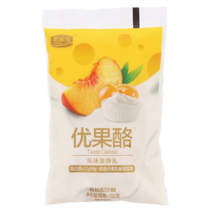 君乐宝优果酪黄桃配沙棘风味发酵乳