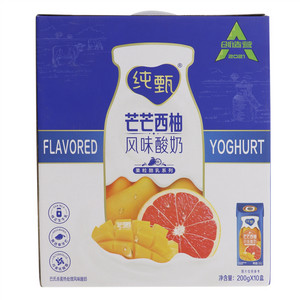 蒙牛纯甄果粒酪乳系列芒芒西柚风味酸奶